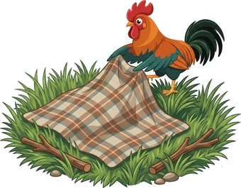 Roosta's rooster: Touch Grass